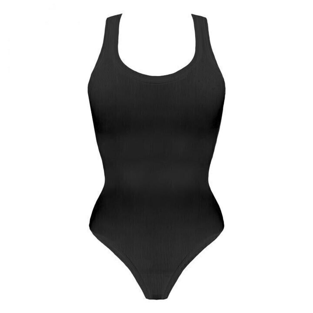 Los Angeles Boutique Soho Apparel Sleeveless Racerback Stretch Bodysuit OS M
